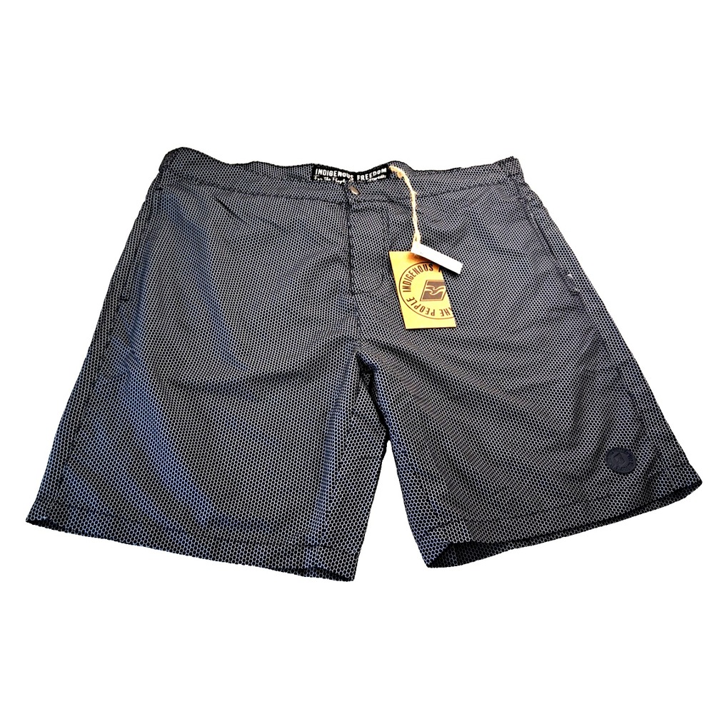 Indigenous Freedom Men's XL Swim Trunks Lined Board Shorts Geometric Print